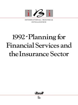 cover image of 1992-Planning for Financial Services and the Insurance Sector